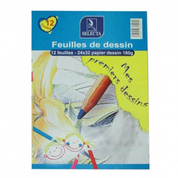 Feuilles de dessin 12f