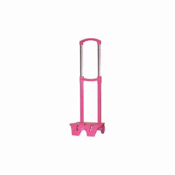 Chariot rose pour cartable