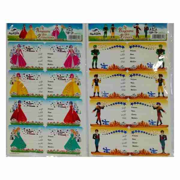 Etiquettes Scolaires  Le royaume Aladin