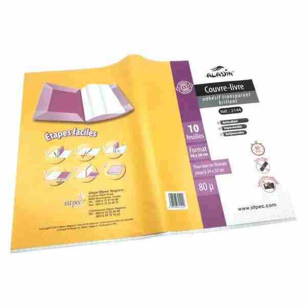 Protège livre adhésif Simple Aladin