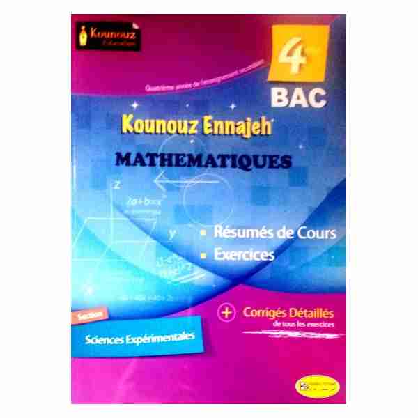 Kounouz Ennajeh Math 4éme année sec Sc Exp