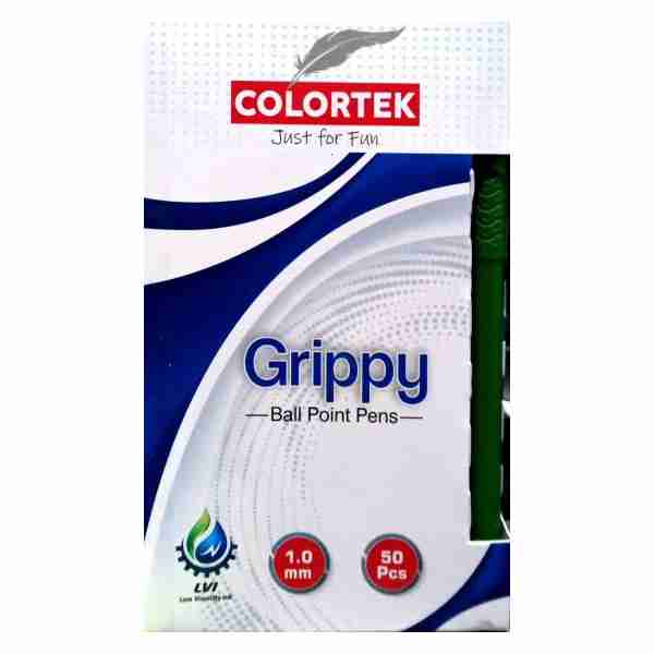 Stylo à Bille 1mm Grippy Vert Colortek