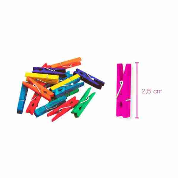 Mini Pince en bois couleur 2.5 cm