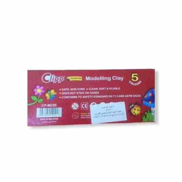 Pate à modeler 5 couleurs Clipp