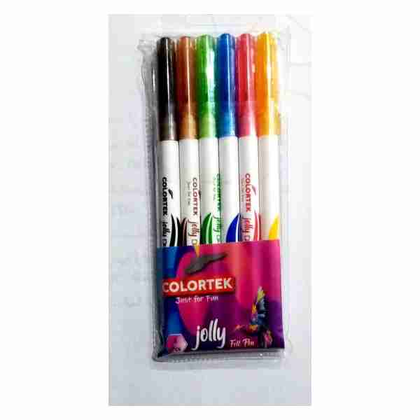 Pochette de 6 stylos feutres Jolly Colortek