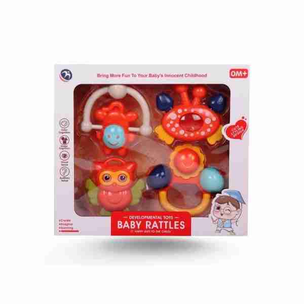 Coffret Hochet Baby Rattles 4 pcs