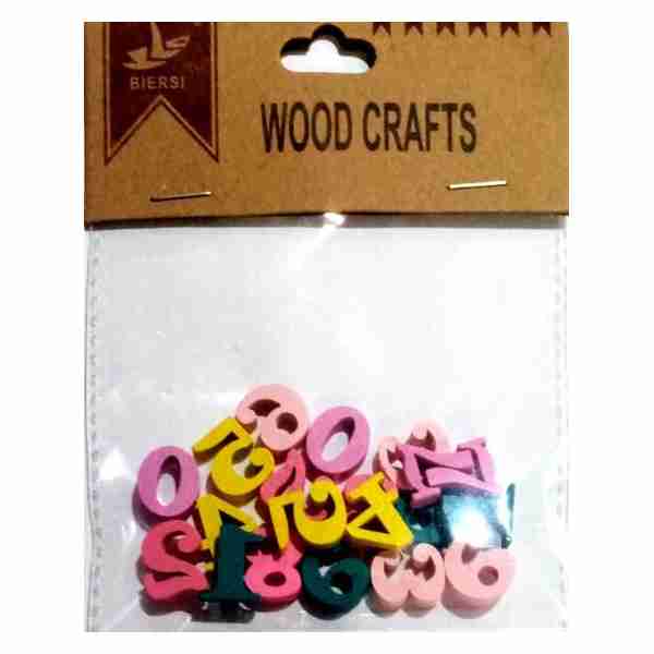 Chiffre en bois couleur PM