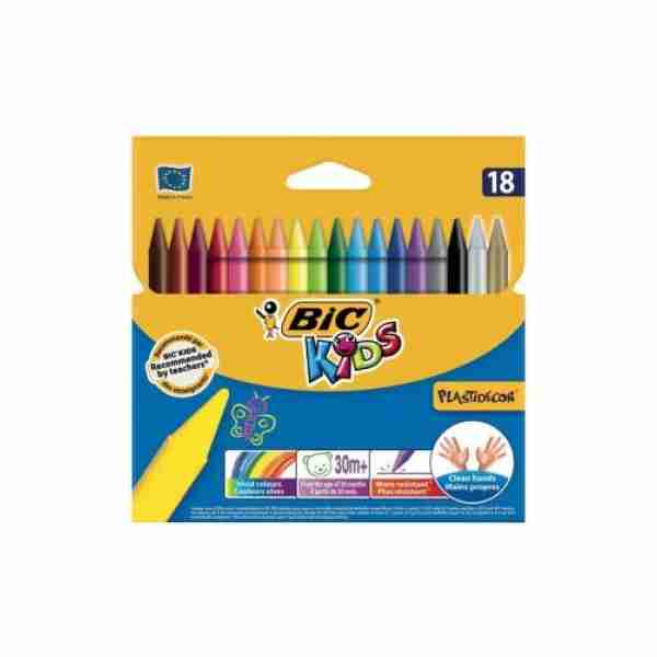 Crayons Pastel de 18 Bic Kids 