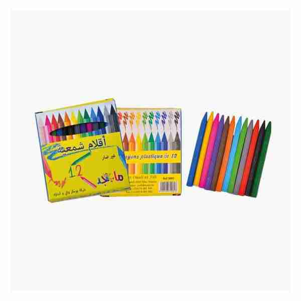 Crayons Pastel de 12 Majed