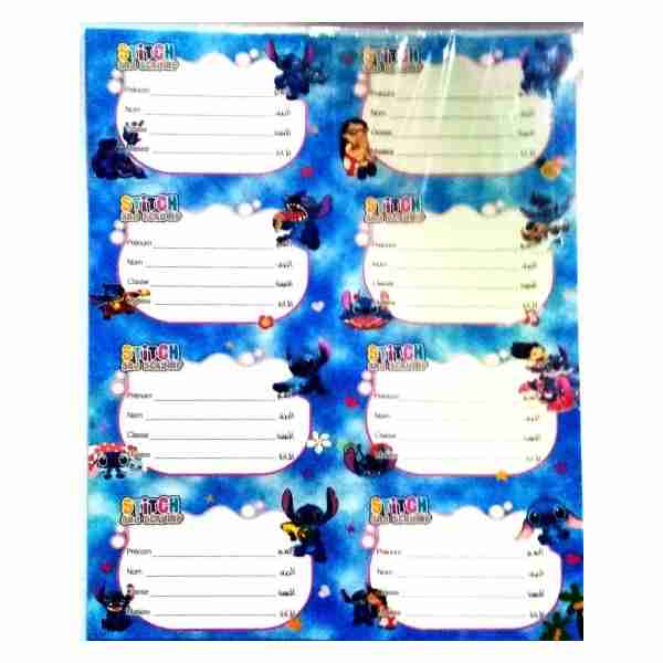 Etiquettes Scolaire de 8 