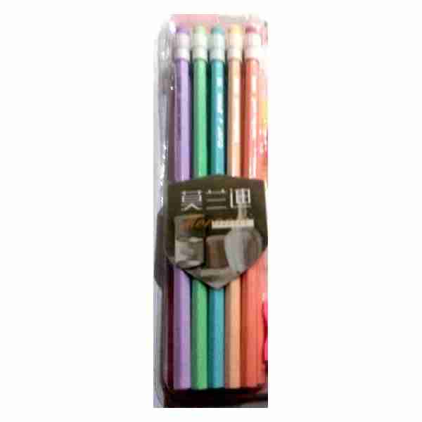 Crayon Noir coloré avec gomme