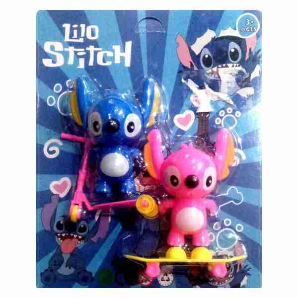 Coffret de 2 Stitch avec Trotinette