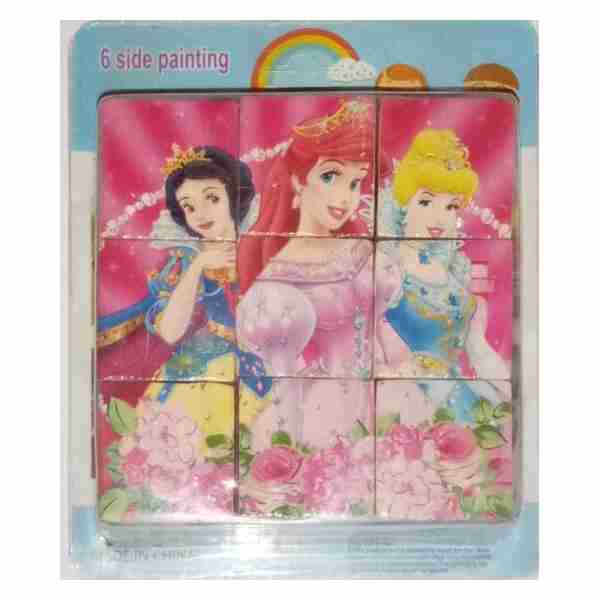 Puzzle en cube de bois Princesses