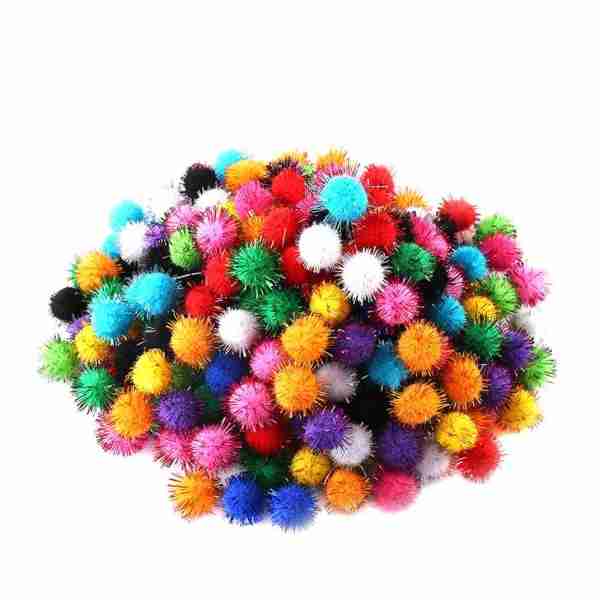 Pompons couleurs vives MM