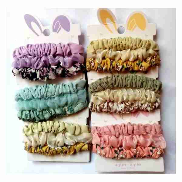 Pochette de 3Elastiques en Tissu 