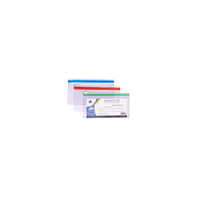 Pochette Zipper A6 Office Plast